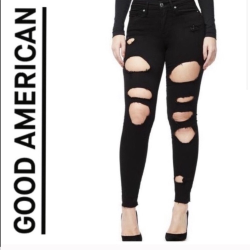 Good American good legs black jeans